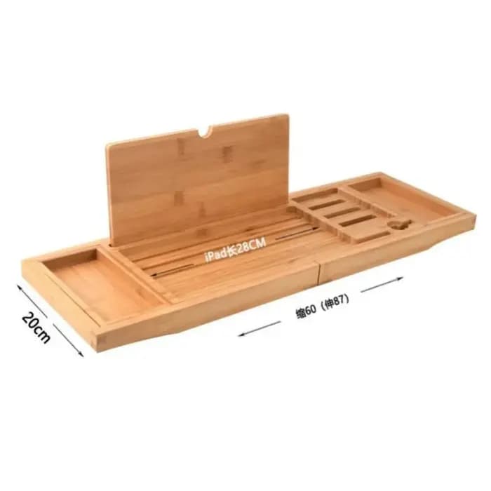 Étagère de bain en bambou