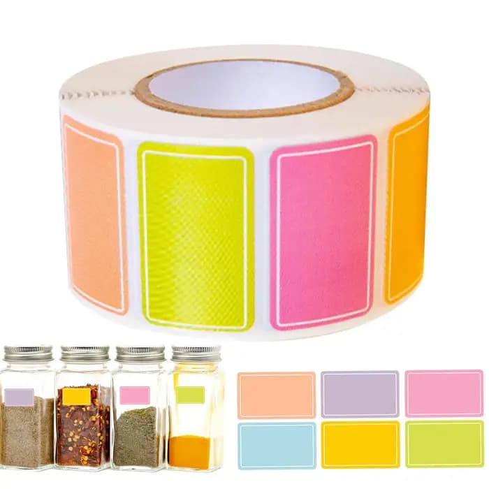 Étiquettes autocollantes colorées pour boîtes de déménagement