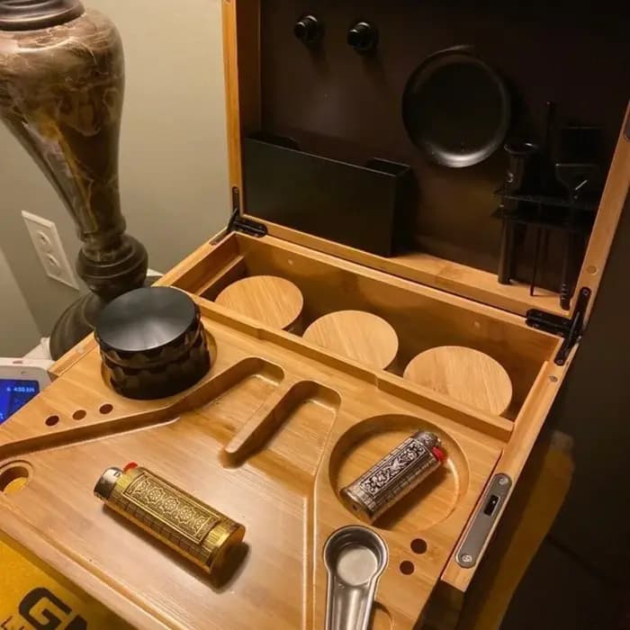 Coffre de rangement en bambou de qualité supérieure