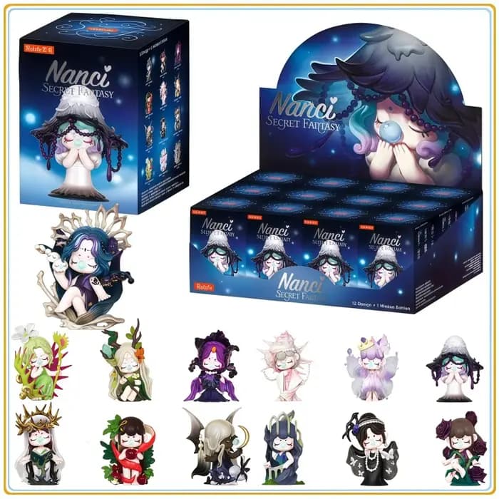 En stock – Nouvelle série originale Rolife Nanci Nanqian's Quiet Place – Boîte mystère – Collection de figurines d'anime – Décoration de bureau – Jouets