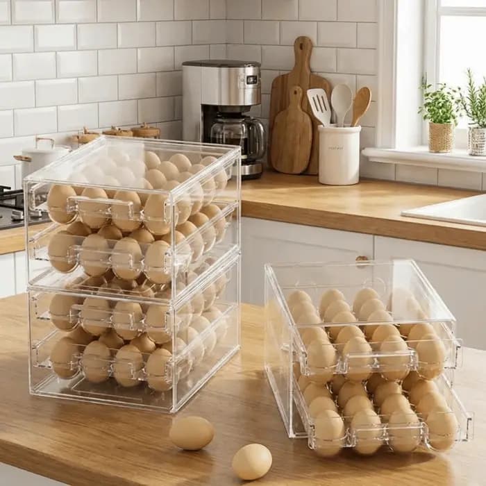 Boîte de rangement pour œufs en plastique pratique