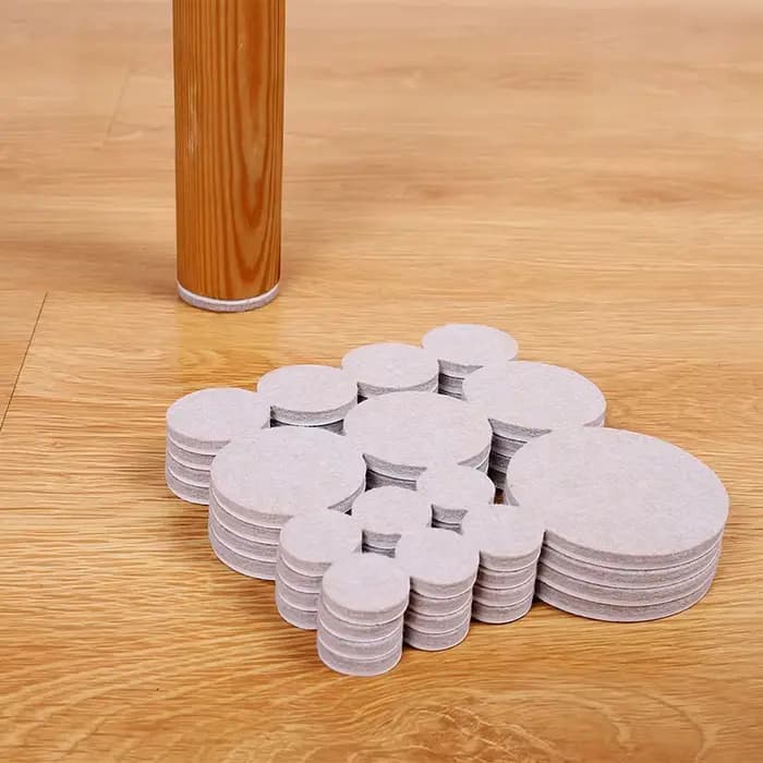 Coussinets ronds auto-adhésifs en feutre pour pieds de chaise, capuchons de couverture, pieds de Tab