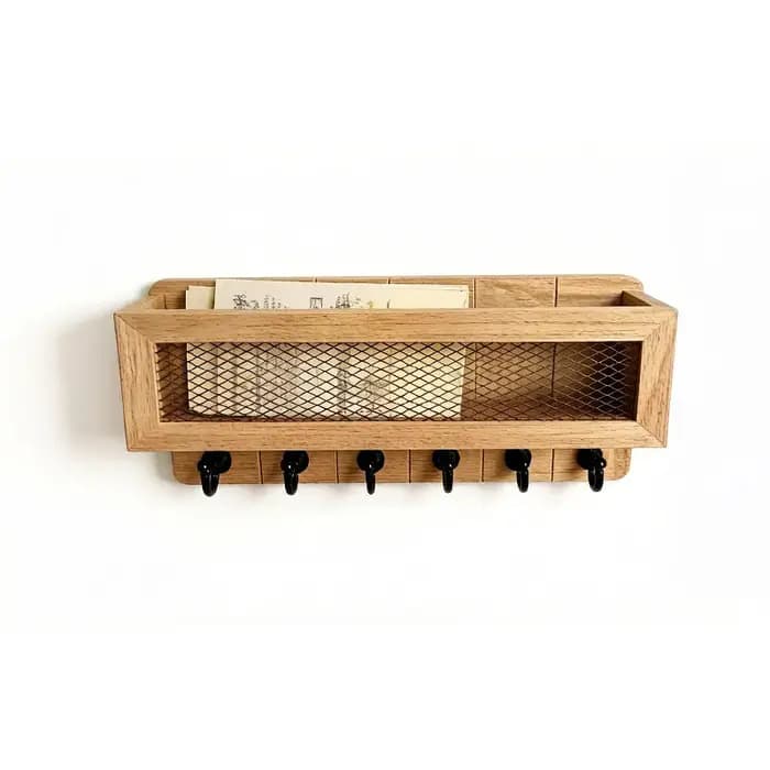Étagères de rangement en bois pour vêtements et chapeaux