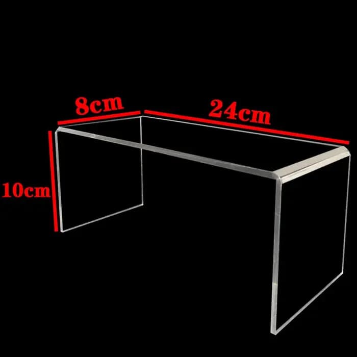 Présentoir en acrylique avec un design multi-niveaux présente parfaitement vos créations de figurines ou de desserts préférées