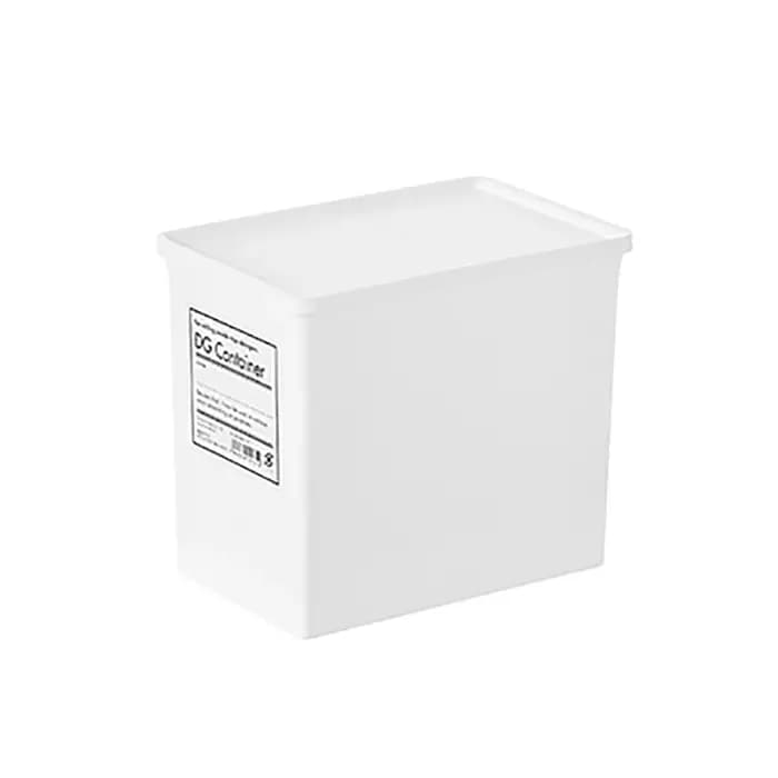 Boîte de rangement pour buanderie blanche avec couvercle anti-poussière