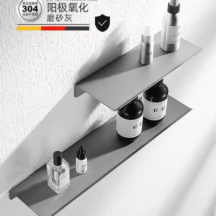 Étagère flottante murale en acier inoxydable