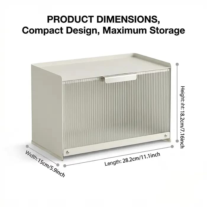 Boîte de rangement pour comptoir de salle de bain