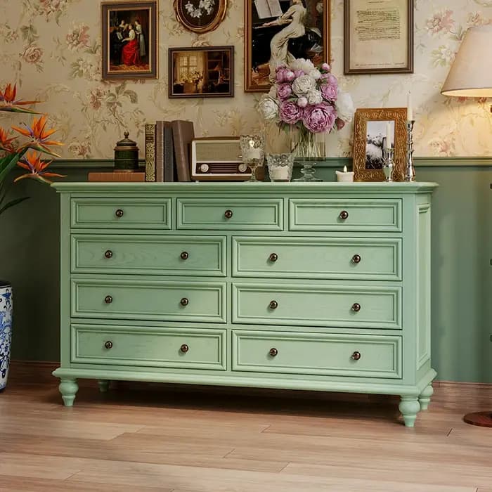 Armoire de rangement rustique pour salon