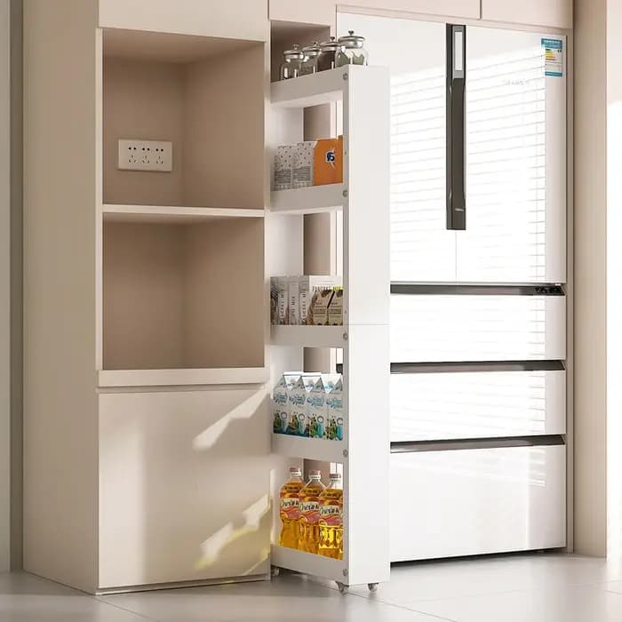 Étagère de rangement en métal et acier au carbone Ultra-étroit