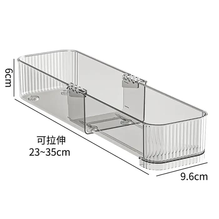 Boîte de rangement à tiroirs transparente extensible de haute qualité