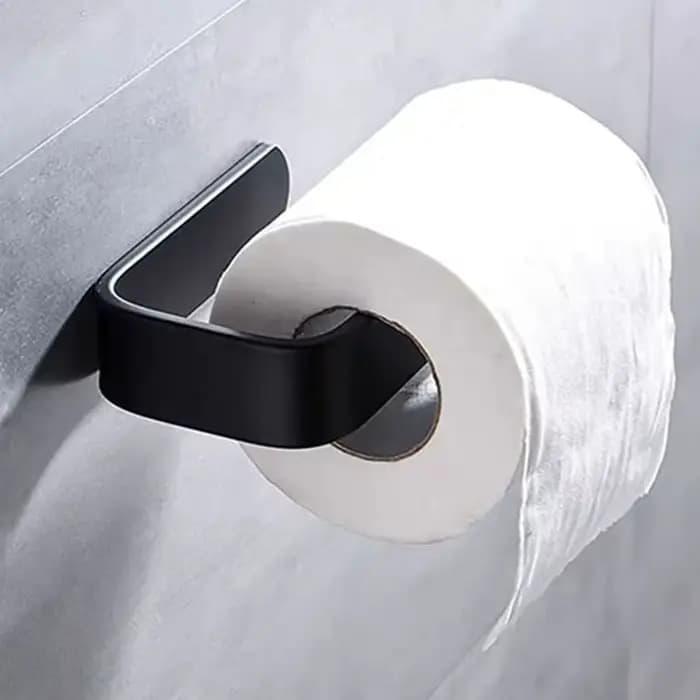 Porte-serviettes de salle de bain blanc sans perçage
