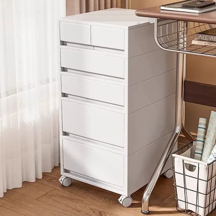 Armoire de rangement de bureau mobile avec tiroirs – Organisateur pour bureau/sous-bureau