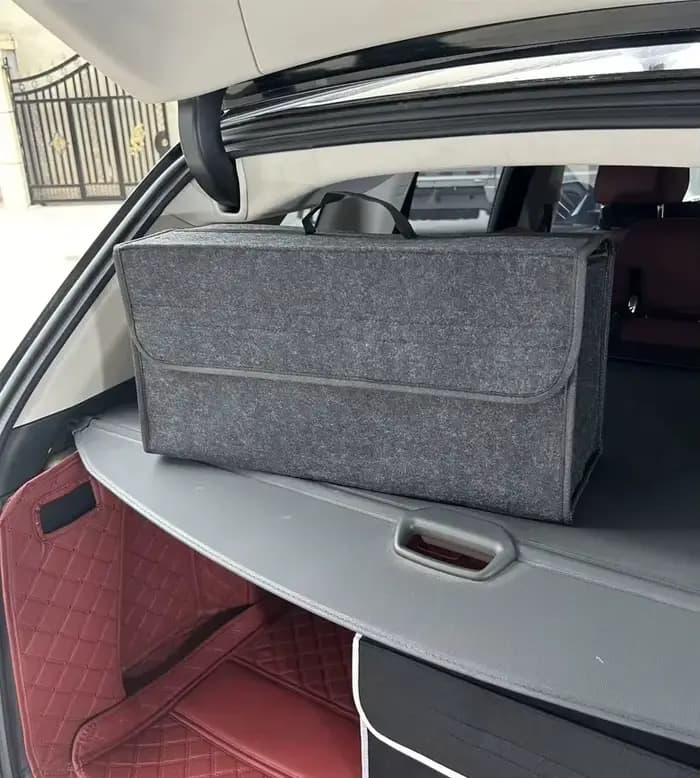 Organisateur de coffre de voiture en feutre souple
