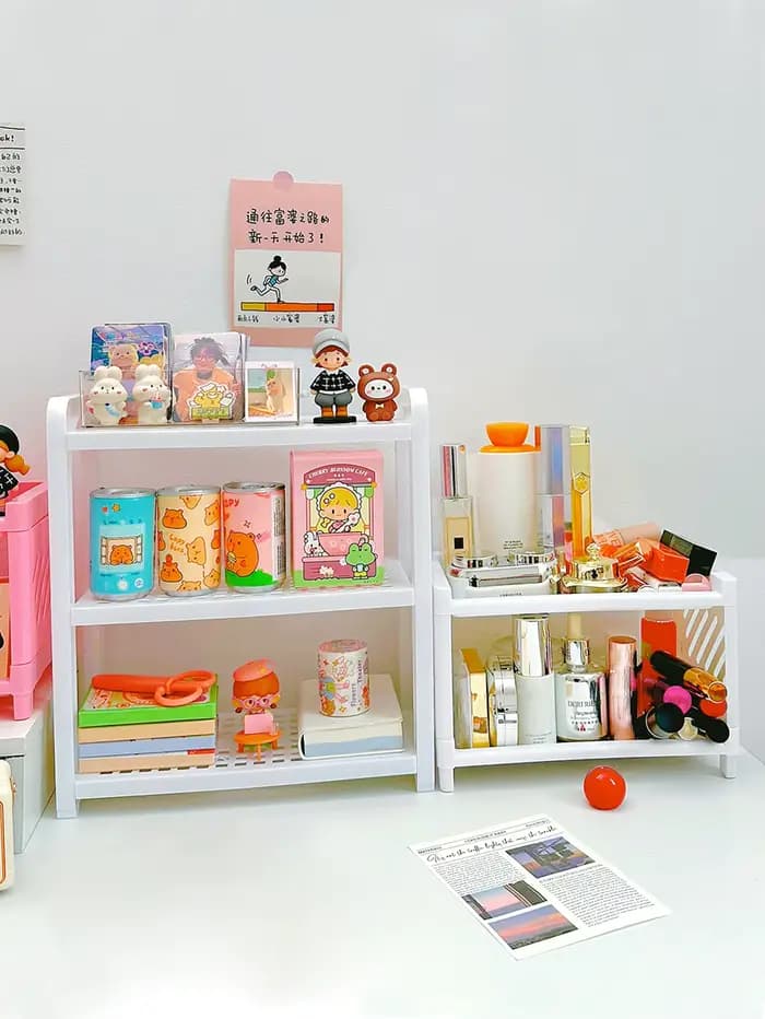 Étagères de rangement de bureau à Double/Triple couche