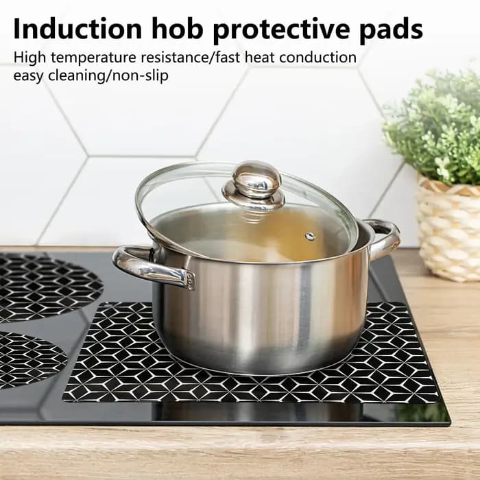 Tapis de protection pour table de cuisson à induction - Coussin en silicone en fibre de verre