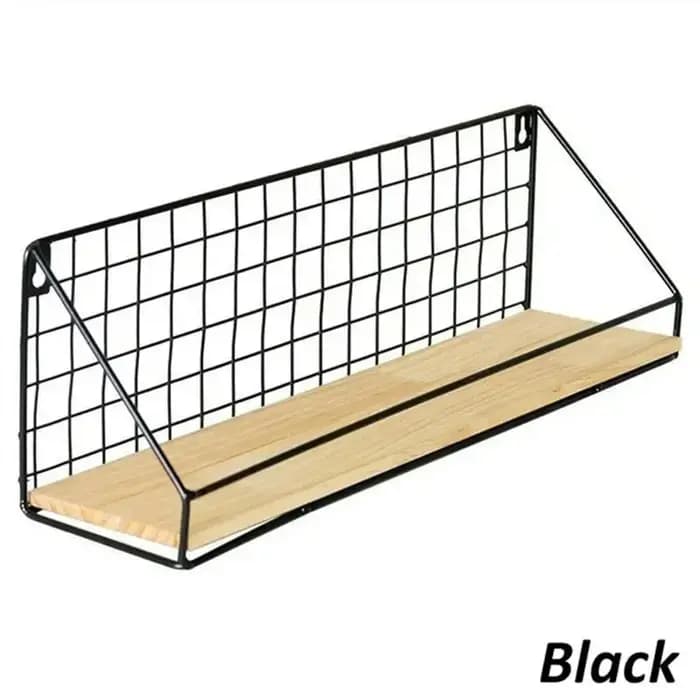 Mlan – support d'étagère murale en bois et fer pour femme de ménage