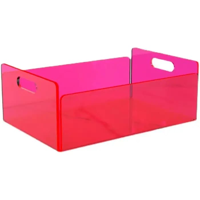 Bacs de rangement en acrylique transparent