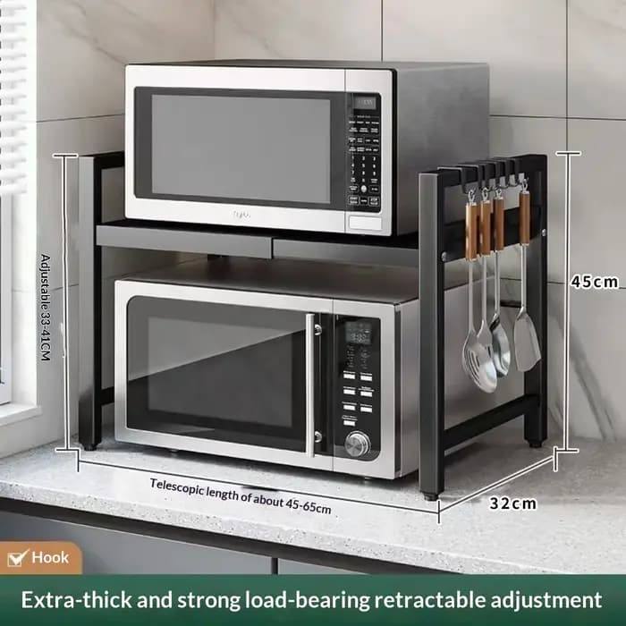 Support de rangement pour micro-ondes de cuisine de comptoir
