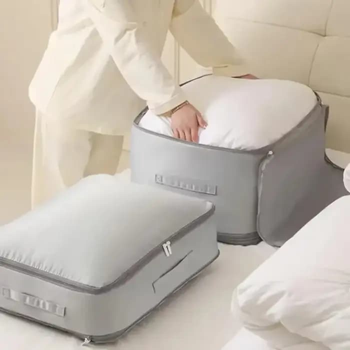 Sac de rangement auto-compresseur robuste – Organisateur portable pour vêtements