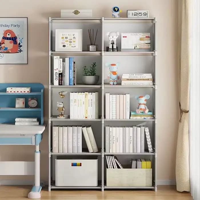 Étagère de rangement simple en métal multi-niveaux