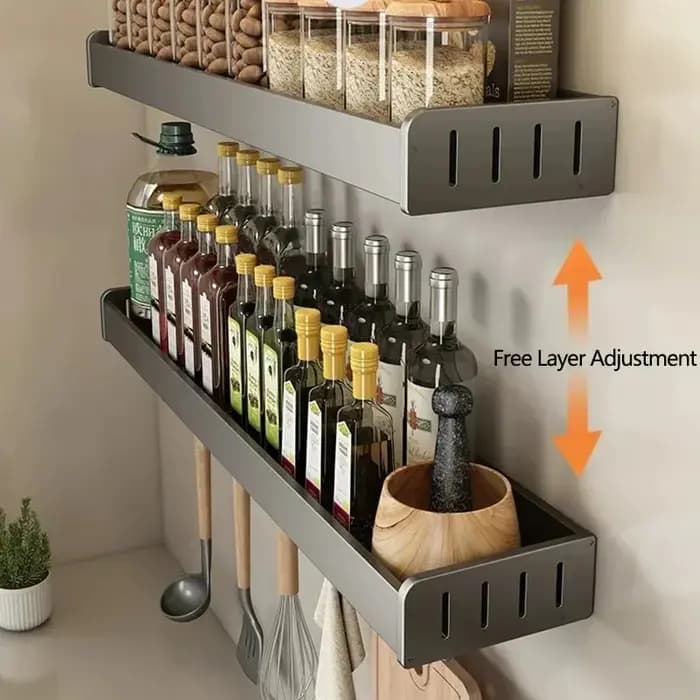 Support mural pour condiments de cuisine