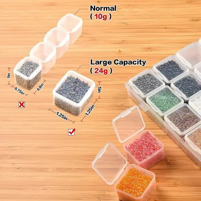 Boîte de rangement pour peinture diamant à 30 compartiments