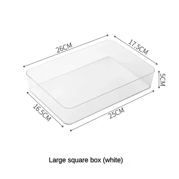 Boîte transparente organisateur de rangement bureau