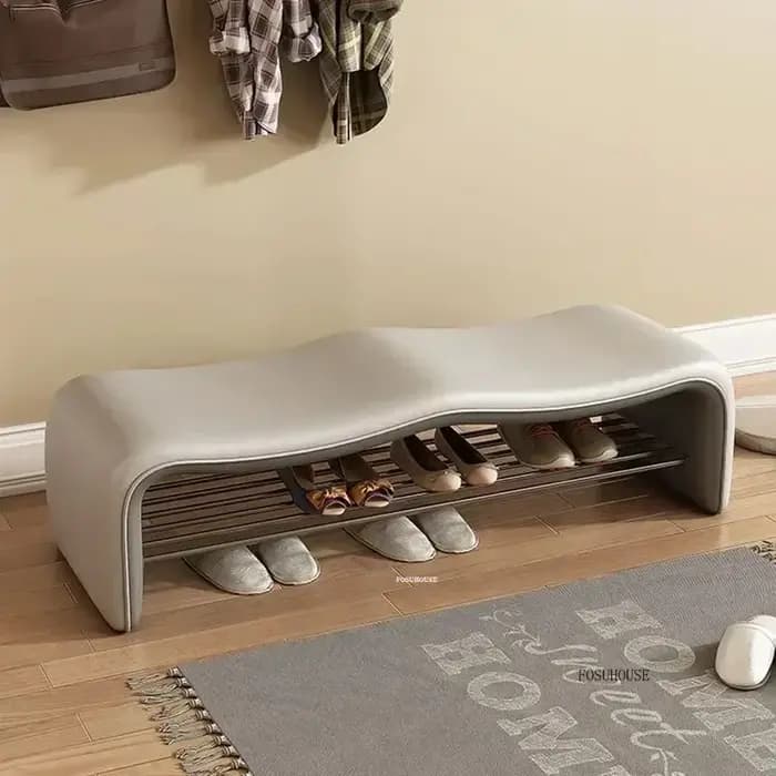 Banc de rangement à chaussures italien de luxe élégant