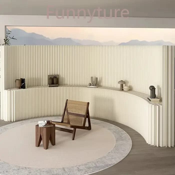 Écran de séparation pliable en papier