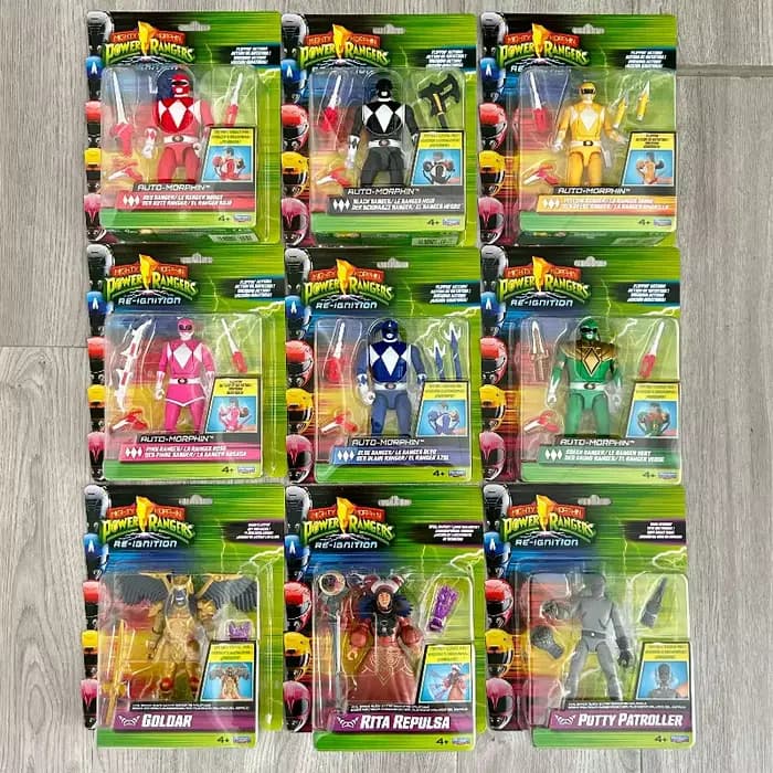 Figurines Mighty Morphin Power Rangers Re-Ignition Auto-Morphin Rita Repulsa Goldar Putty Patroller, Jouets de collection et ornements