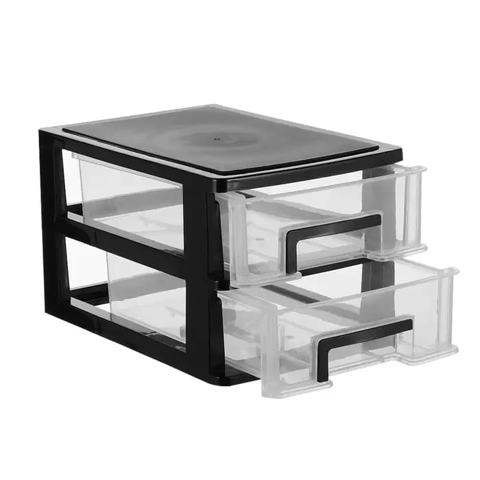 Armoire de rangement à tiroirs en plastique Double couche