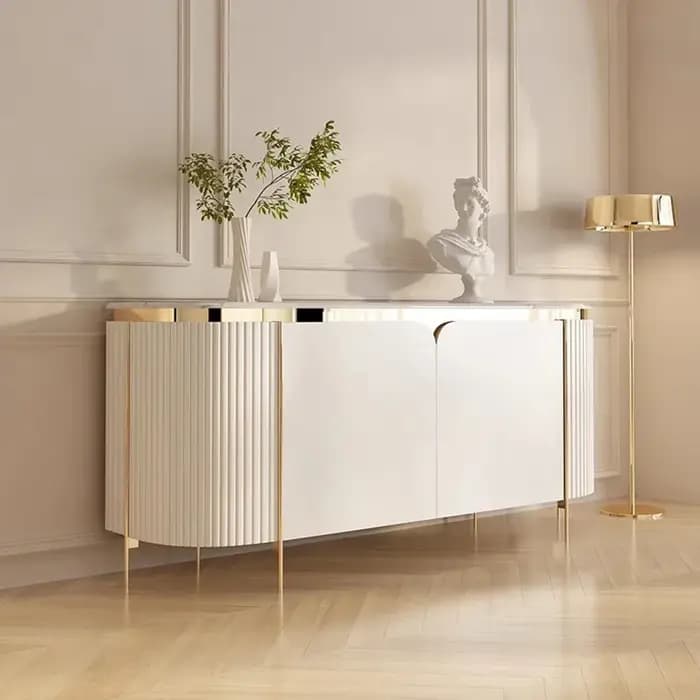 Armoire de rangement multifonctionnelle pour salle à manger, armoire de salon italienne simple et exquise, design à pieds hauts, meubles pour la maison