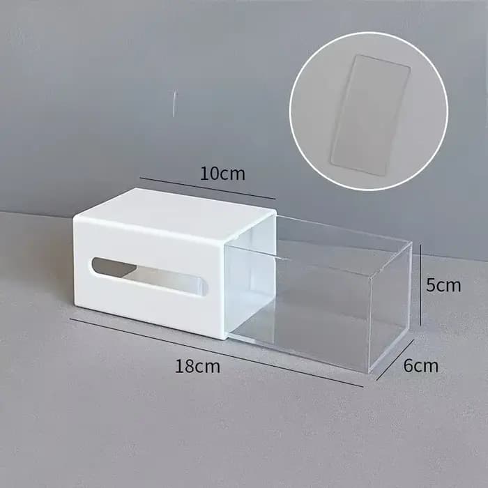 Boîte de rangement murale pour salle de bain, cosmétiques, cotons-tiges, bijoux, articles divers, pi