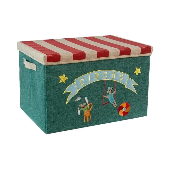 Boîte de rangement pour enfants avec couvercle