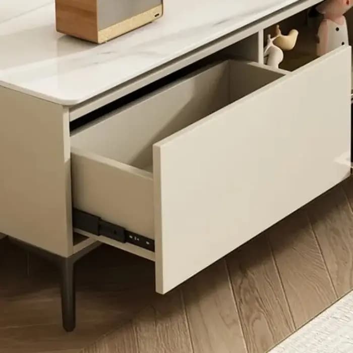 Meuble Tv au sol, étagère de divertissement esthétique