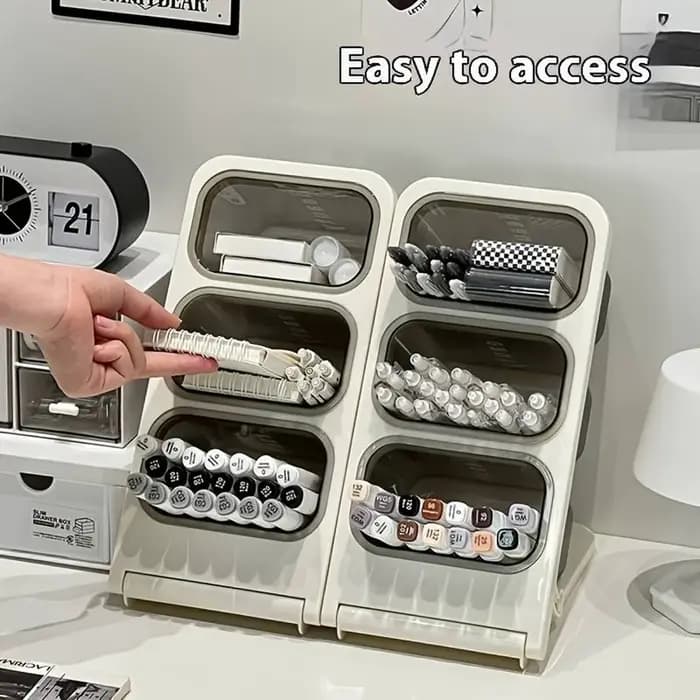 Boîte de rangement pour stylos de bureau