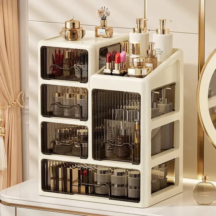 Boîte de rangement de cosmétiques de style tiroir