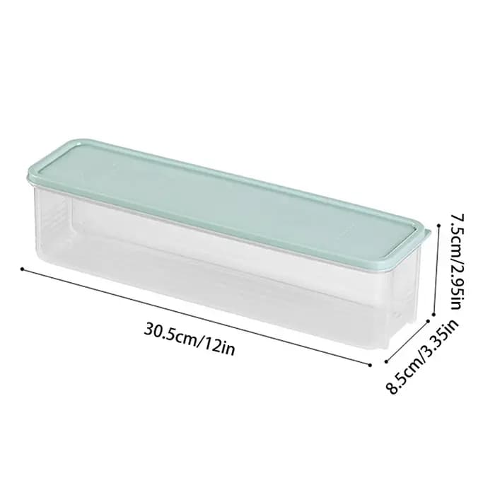 Conteneurs de stockage des aliments en plastique hermétiques avec couvercles pour organisateur de garde-manger de cuisine longue boîte rectangulaire pour céréales pâtes légumes
