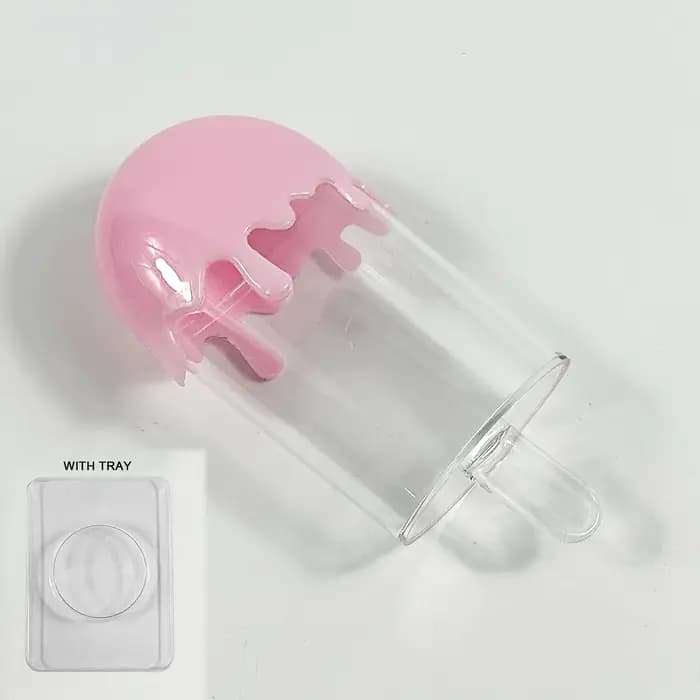 Boîte à crème glacée transparente avec étiquette privée
