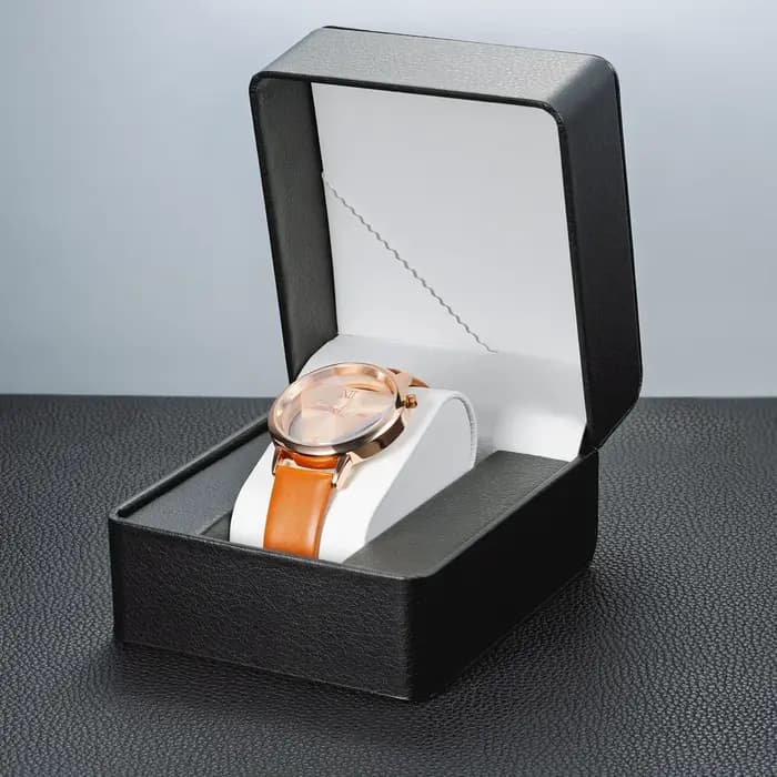Coffret cadeau de montre simple noir avec oreiller