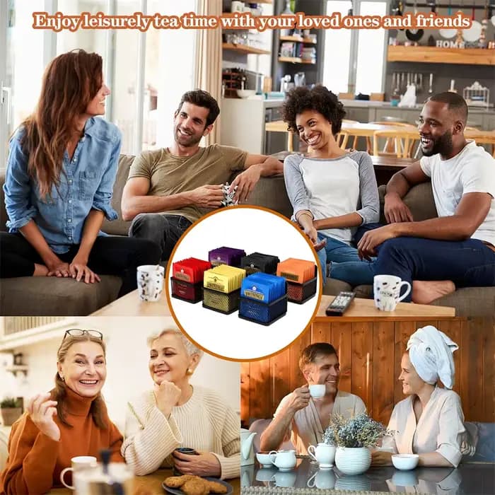 Boîte de rangement de sachets de café et de thé