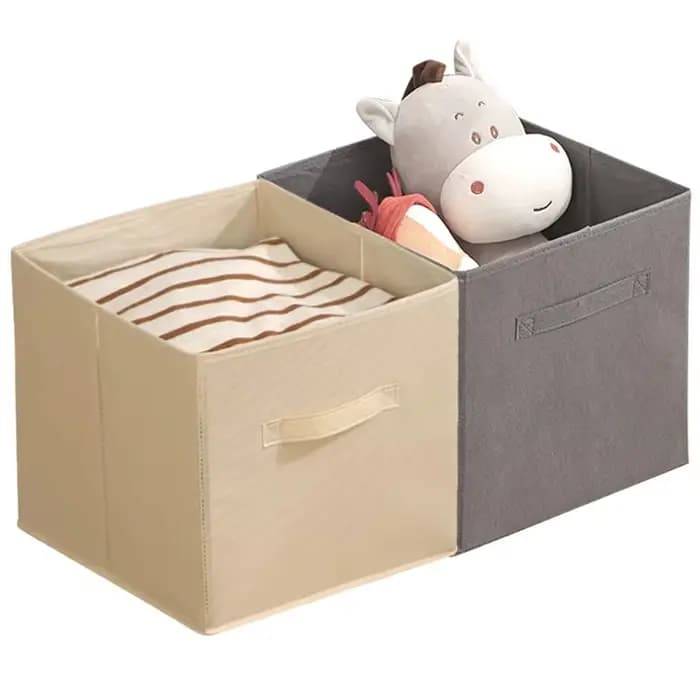 Boîte de rangement Cube Non tissée, pliable, étanche, fournitures pour la maison, garde-robe, gain de place pour jouets d'enfants, vêtements, organisateur de rangement de bureau