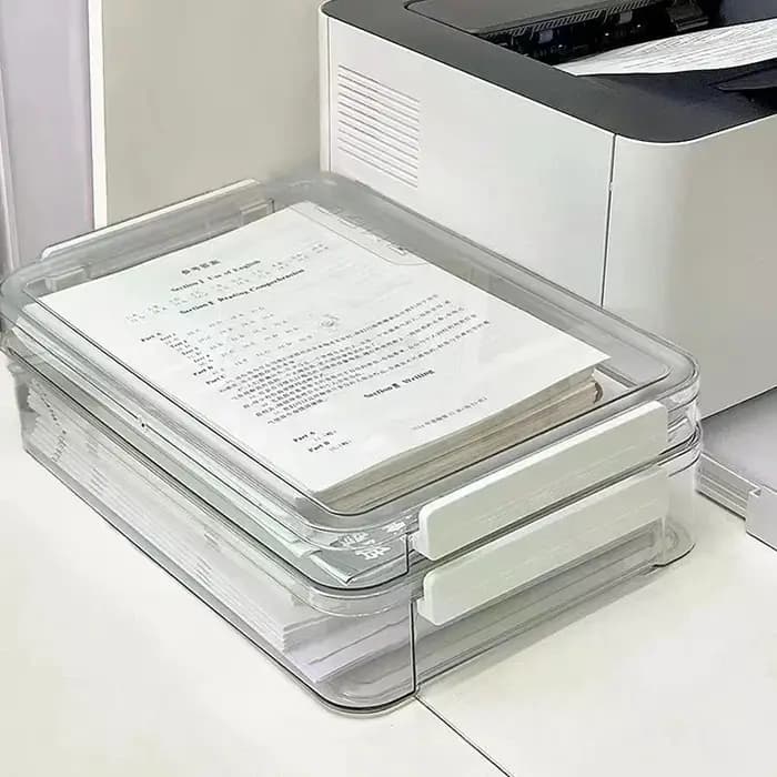 Boîte de rangement empilable en papier