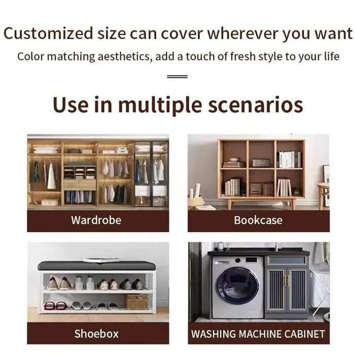 Rideau anti-poussière pour armoire de cuisine VIKAMA