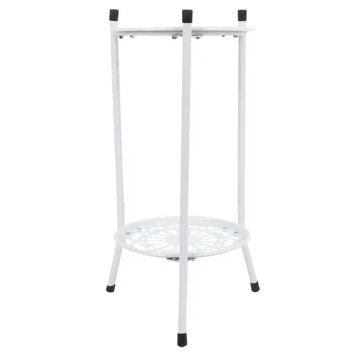 Support de pot de plante en métal à 2 niveaux extensibles