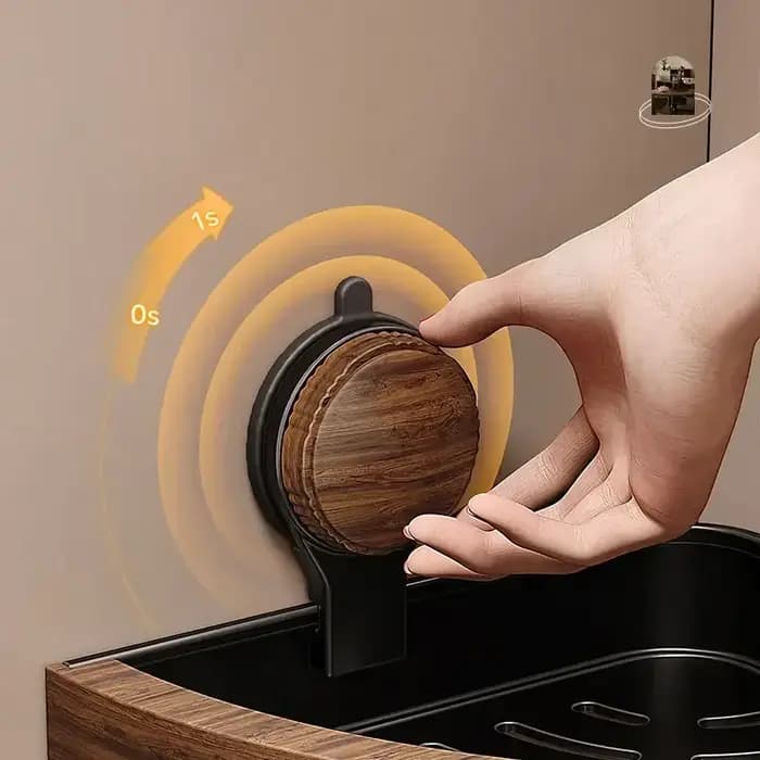 Étagère triangulaire de salle de bain à ventouse