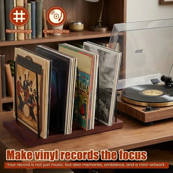 Support de rangement pour disques vinyles