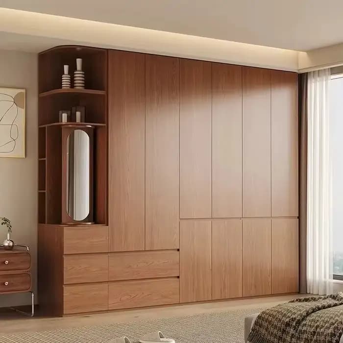 Armoire de Luxe Moderne pour Hôtel, Rangement Suspendu pour Vêtements, Penderie en Bois pour Chambre à Coucher, Meuble de Rangement Gain de Place, Armoire Ropero pour la Maison