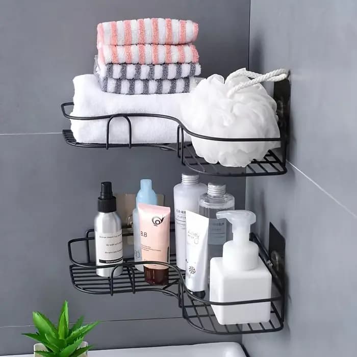 Étagères de rangement en acier inoxydable, étagère de douche d'angle, antirouille, étagère de rangement murale pour salle de bain, étagère d'angle murale