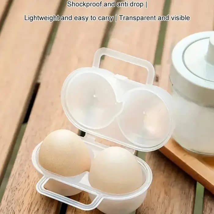 Boîte de rangement portable antichoc en plastique pour œufs